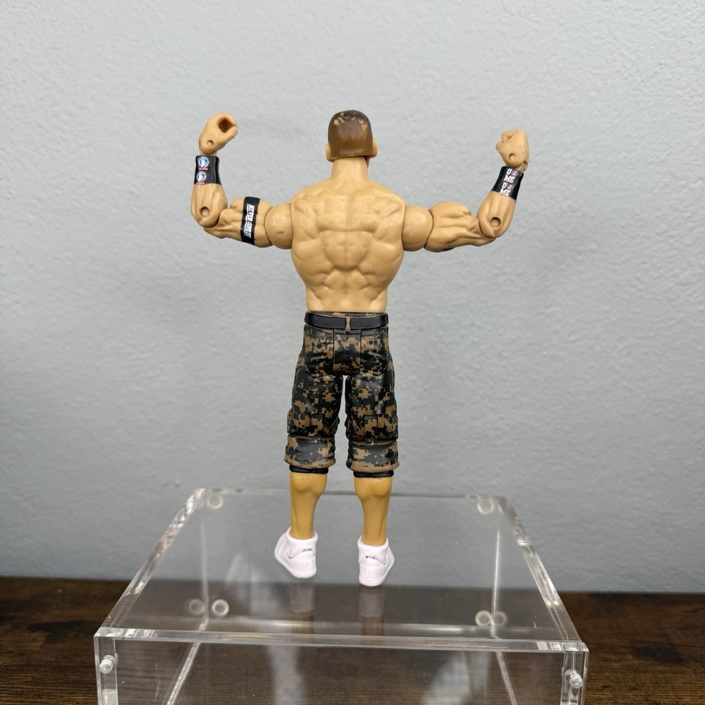 2011 John Cena Camo Shorts WWE Action Figure WWF - Picture 3 of 7